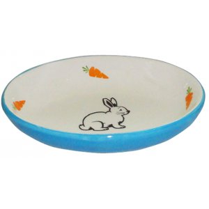 Yarro | Miska ceramiczna owalna dla królika 13x9x2,5cm