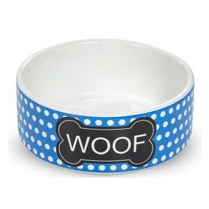 Yarro | Miska ceramiczna dla psa WOOF 13X4,5cm